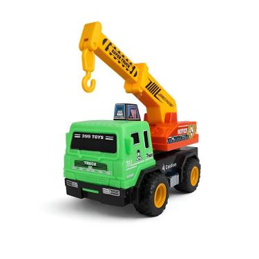 Imagem de Brinquedo Mini Caminhão Guindaste Braço Articulado Veículo de Construção Verde Plástico Resistente Draik