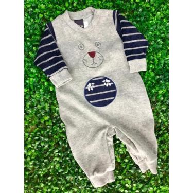 Imagem de Macacão Infantil Fem/Masc Plush Diversos - MASSARA BABY , RN, Cinza, A