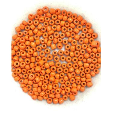 Imagem de Pacote com 50 gramas miçangão laranja leitoso - CASA FÉ