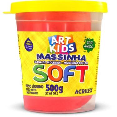 Imagem de Massa para Modelar SOFT 500G Vermelho BS Amido - Acrilex