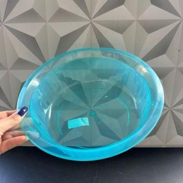 Imagem de Bacia de plástico redonda 2,5 litros azul ou transparente multiuso de 