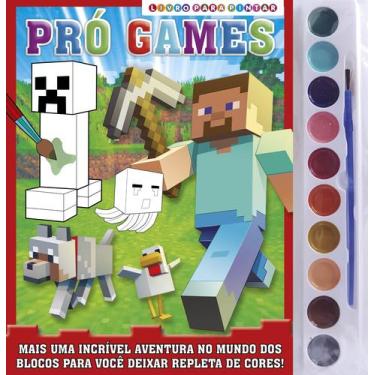 Imagem de Livro - Pró-Games Livro para Pintar com Aquarela