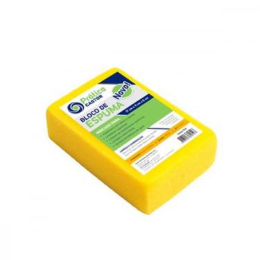 Imagem de Bloco Espuma 6X11X17 Amarelo Castor Pratica - Kit C/10 Unidades