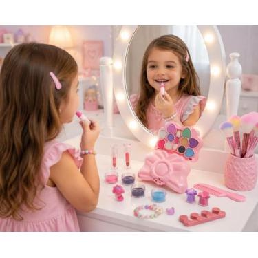 Imagem de Kit de Maquiagem Make Infantil Fundo Do Mar Com Acessórios - UNITOYS