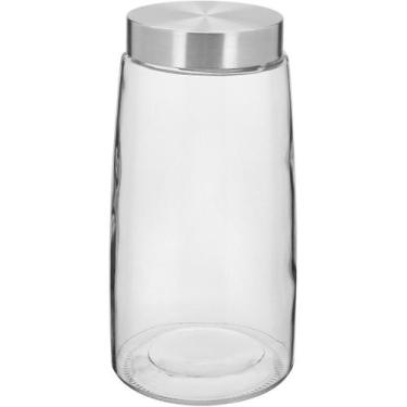 Imagem de Pote Home&Co 23x12x12cm Vidro Transparente 2,1L para Cozinha Armazenam