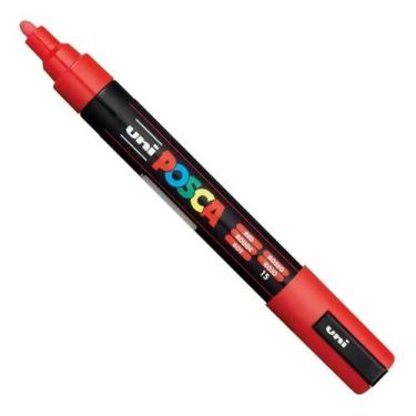 Imagem de Caneta Marcador Posca Uni Ball Pc-5m vermelho