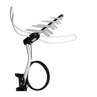 Imagem de Antena Digital Externa Aquário DTV-3000 Recepção 3 em 1 VHF-UHF-HDTV 6 Dbi Cabo 16m Preto
