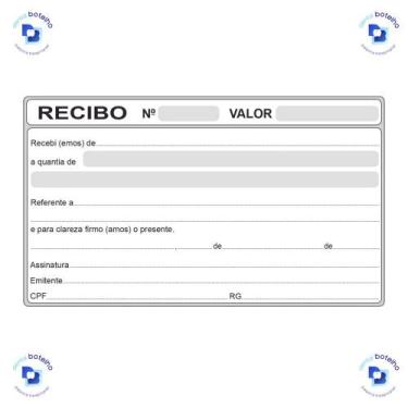 Imagem de Bloco para Recibo de Honorário (50 Folhas) - AF do Brasil - AAF do Bra