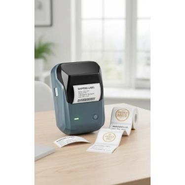 Imagem de Impressora Térmica Portátil Bluetooth - Etiquetas Sem Tinta - Congratu