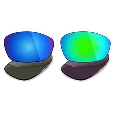 Imagem de 2 pares de lentes polarizadas de substituição da Mryok para óculos de sol Oakley Blender – Opções