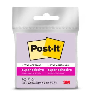 Imagem de Post-it, 3M, Bloco de Notas Adesivas, Lilás, 76mm x 76mm, 45 Folhas