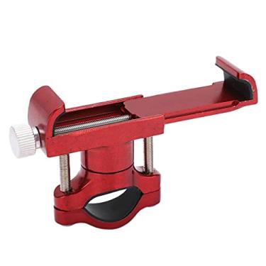 Imagem de Suporte de telefone de bicicleta, design leve, montagem de telefone de bicicleta, liga de alumínio durável com chave hexagonal para scooters para motocicletas para bicicletas(vermelho)