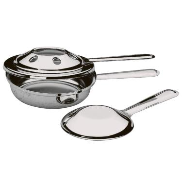Imagem de Fogareiro Grande com Abafador Brinox Plátanos 1008/000 em Aço Inox