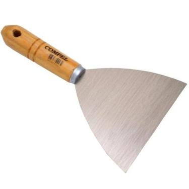 Imagem de Espátula de Aço para Pintura n.12 Compel com Cabo em Madeira