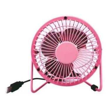Imagem de Mini Ventilador Rosa Mesa Potente E Ultra Silencioso