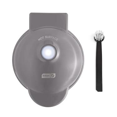 Imagem de Dash Mini máquina de waffle Deluxe com fácil de limpar, revestimento antiaderente, cinza tempestade