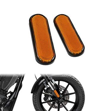 Imagem de Capa refletora de perna de garfo frontal HDBUBALUS adequada para martelo de vitória judge – S bola rígida Vision-Tour High Ball Jackpot 1 par âmbar