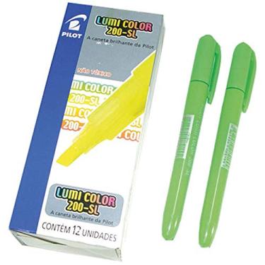 Imagem de Pilot Lumi Color Caneta Marca Texto Caixa de 12 Unidades, Verde, 4 mm