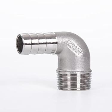 Imagem de 1/8'' - 2'' Rosca macho BSP x Cauda de mangueira de farpa 304 Encaixe de tubula??o de cotovelo de a?o inoxid¨¢vel SS304 Redutor Pagode Joint Connector, 1"