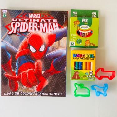 Livro - HOMEM-ARANHA LER E COLORIR COM LÁPIS - Livros de Literatura  Infantil - Magazine Luiza