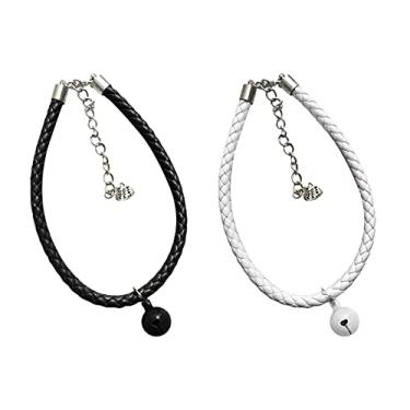 Imagem de Colar de sino de cachorro pequeno e médio porte cão gato acessório para animais de estimação coleira de cachorro com rastreador de localização (2 peças)