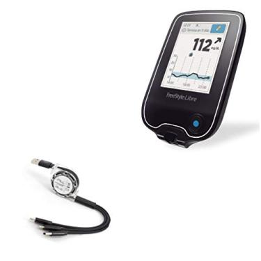 Imagem de Cabo Leitor Libre Freestyle, BoxWave [AllCharge miniSync] Retrátil, Cabo USB Portátil para Leitor de Livros – Preto