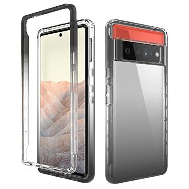 Imagem de For Google Pixel 6 Pro High Transparency Two-color Gradient PC + TPU Phone Protective Case