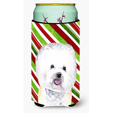Imagem de Caroline's Treasures SC9322TBC bichon frise doce bengala natal menino alto isolador de bebidas isolante abraçador, menino alto, multicolorido