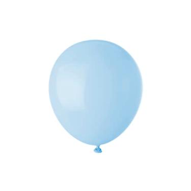 Imagem de Balão Bexiga Candy Color Tom Pastel Azul Claro 50 Unidades 5 Polegadas