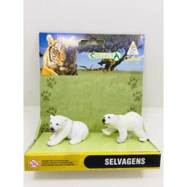 Imagem de Miniatura Animal Urso Polar 2 Filhotes Collecta