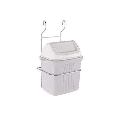 Imagem de Suporte Aço Inox com Lixeira Cesto 6,5 Litros para Barra 7232