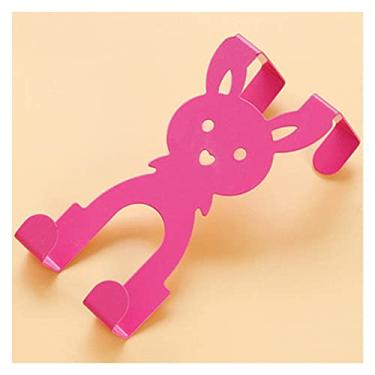 Imagem de KIZQYN Ganchos de casaco Rack de casaco em forma de coelho Gancho traseiro Criativo Arte de ferro sem costura Gancho de costas Sem costura Gancho de casaco sem costura Gancho de casaco montado na parede (Cor: Cinza)