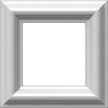 Imagem de Ekena Millwork PNL08X08AS-01-CASE-12 Painel de parede Wainscot clássico moldado Ashford, 20 cm L x 20 cm A x 1/2" P, branco preparado de fábrica, 12 unidades