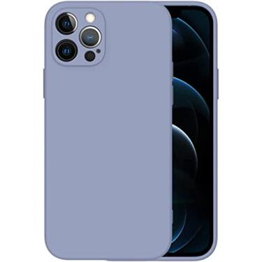 Imagem de TTUCFA Capa de silicone líquido compatível com iPhone 13 Pro capa de telefone flexível anti-choque capa protetora de corpo inteiro de camada tripla (cor: cinza, tamanho: para iphone11Pro max)