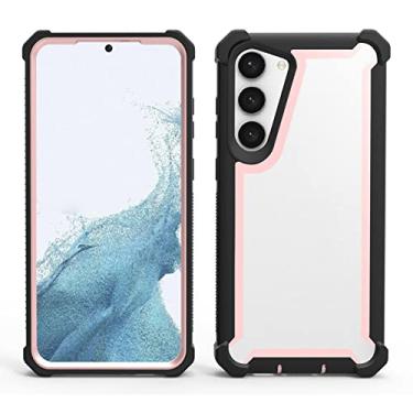 Imagem de KVIBEO Capa para Samsung Galaxy S23 Ultra/S23 Plus/S23, capa transparente com câmera protetora contra impacto, redução de choque, não amarela, antidigitais, anti-queda, 4, S23Plus