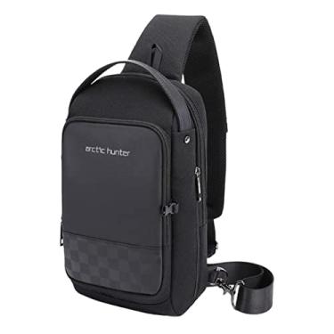 Imagem de Bolsa Bag Pochcete Transversal Masculina Feminina Preta