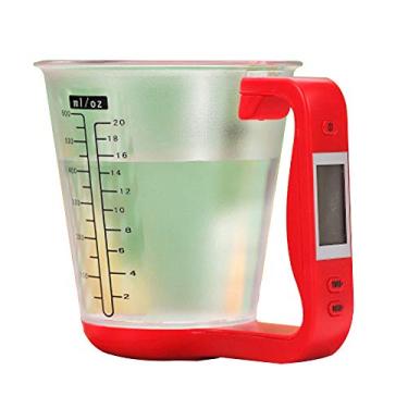 Imagem de balança de copo, balança de cozinha, ferramenta de escala de copo digital com display LCD para assar e cozinhar