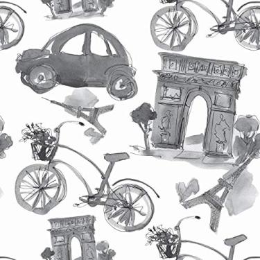 Imagem de Papel De Parede Adesivo Lavável Old School 3m