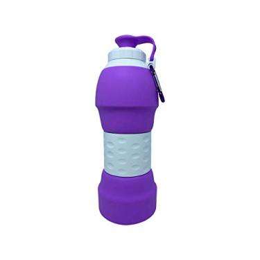 Imagem de Garrafa de Silicone Retrátil - 580ml Roxo