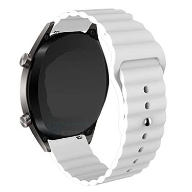 Imagem de Pulseira 22mm Gomada compatível com Galaxy Watch 3 45mm - Galaxy Watch 46mm - Gear S3 Frontier - Amazfit GTR 47mm - Marca LTIMPORTS (Branco)