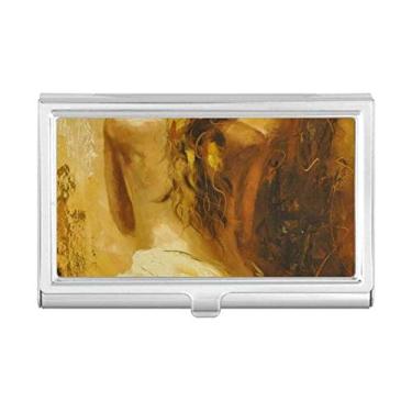 Imagem de Carteira com compartimento para cartões de visita Blonde Back Babe Girl Pretty Gal