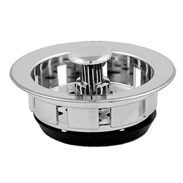 Imagem de Ralo de pia cozinha cesto valvula americana cestinha cromada abs