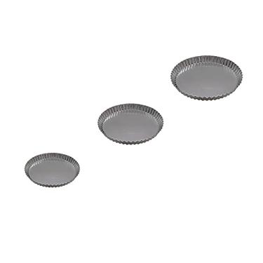 Imagem de Kit P M G - 3 Formas Torta Crespa Fundo Falso/Removível