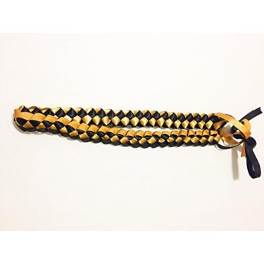 Imagem de Ribbon Lei – Colar trançado – Preto e dourado