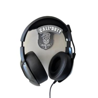 Imagem de Suporte De Parede Headset call of duty Com Fita Dupla Face (Suporte De Parede Headset call of duty Com Fita Dupla Face cinza black ops)