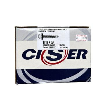Imagem de Parafuso Telha Ponta Broca Nº 12 - Ciser N.12x3/4 - 200 Peças