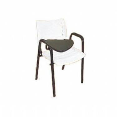 Imagem de Cadeira Universitária Iso Com Prancheta Escamoteável Branca - Vanderle