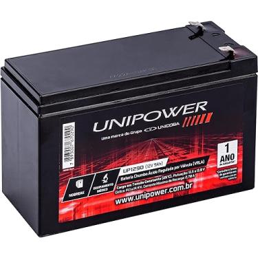 Imagem de BATERIA 12V 9.0AH (UP1290), UNIPOWER, Preto
