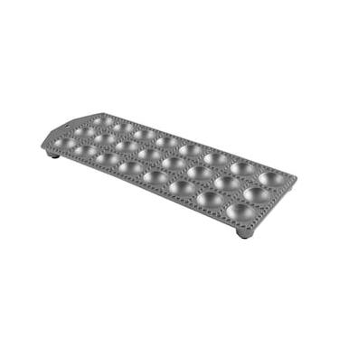 Imagem de Molde para Ravioli Redondo Eppicotispai em Alumínio com Rolo para Massa - 4 cm