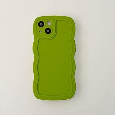 Imagem de Capa de telefone onda de silicone líquido de cor doce para OPPO Find X5 X3 Pro X2 Lite NEO Reno 2 2Z 2F A5 A9 2020 A53S A94 5G Capa macia, verde, para Find X3 Lite